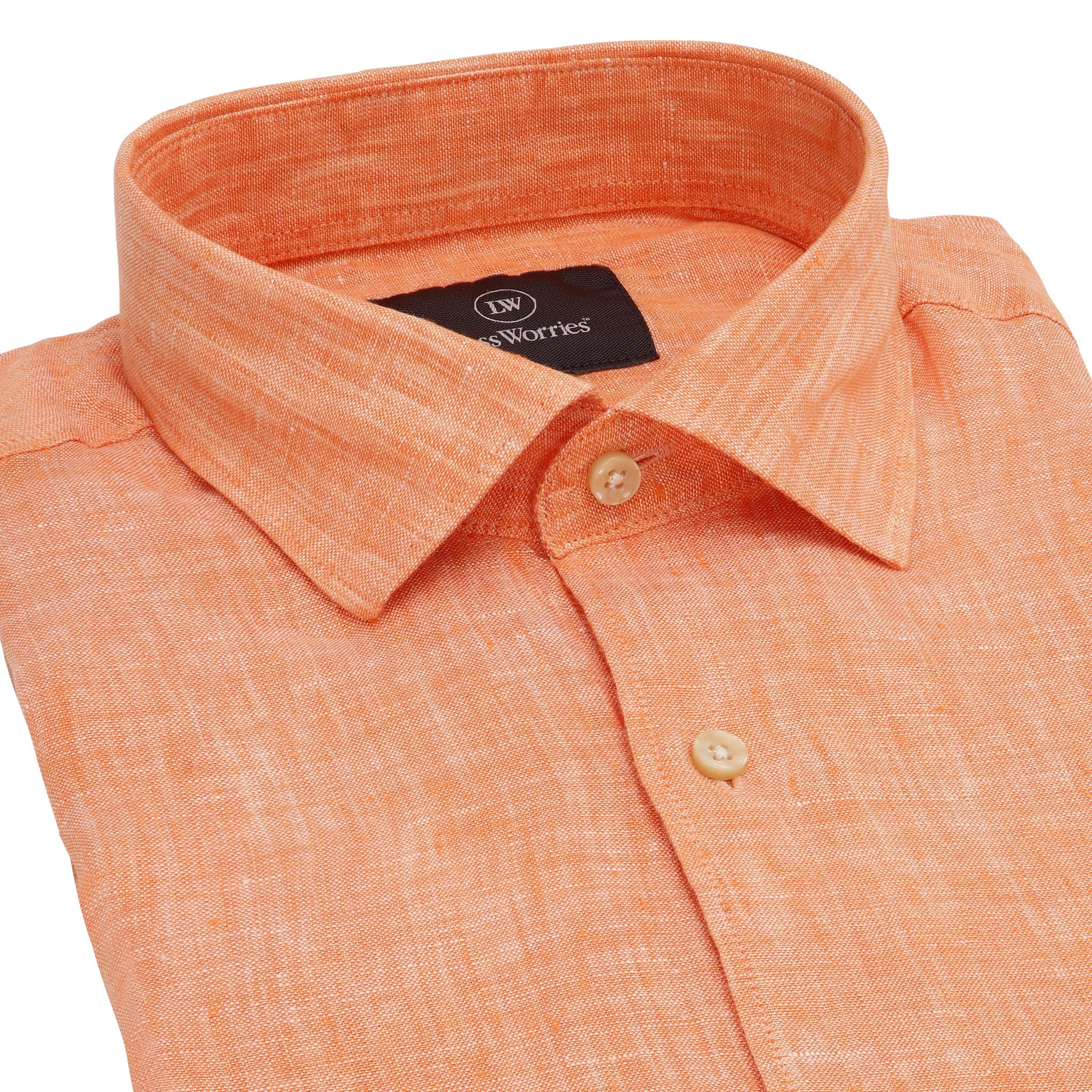 Orange Premium Linen Shirt