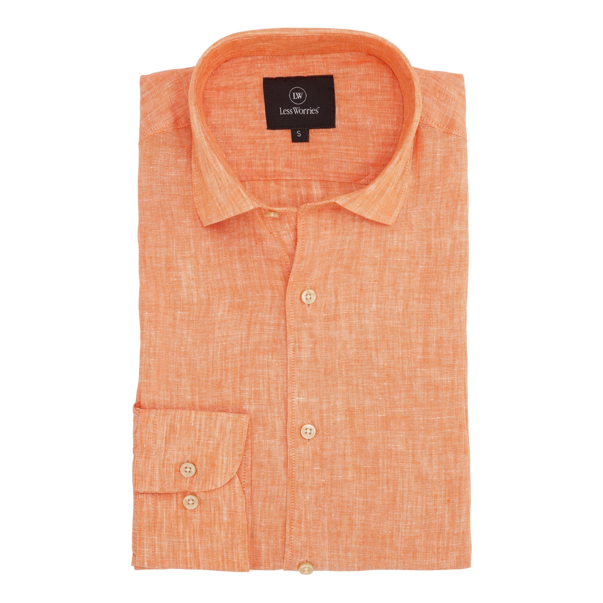 Orange Premium Linen Shirt