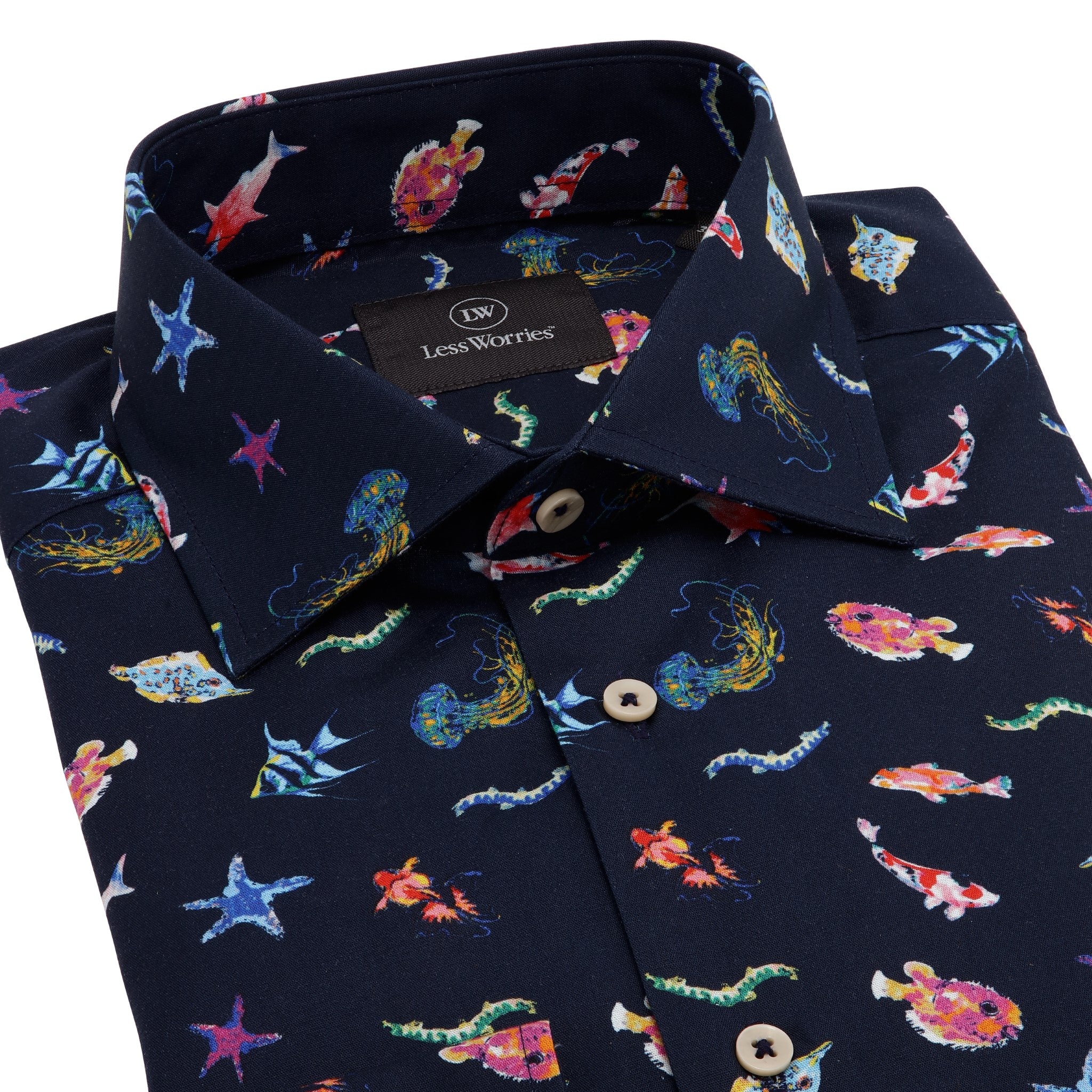 Navy Ocean Premium Twill Shirt