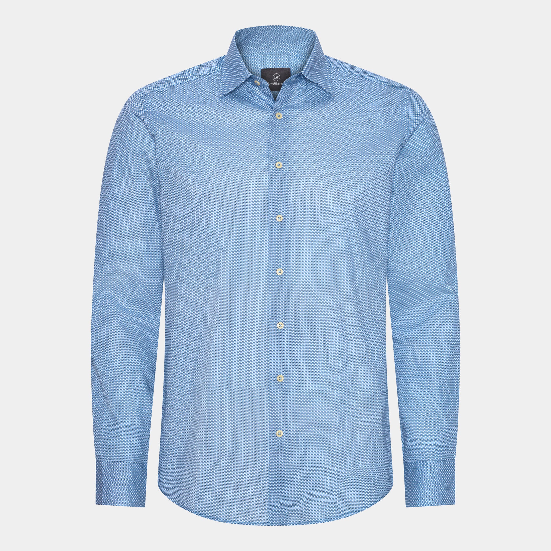 Men’s Dress Shirt Blue - Graphic Print
