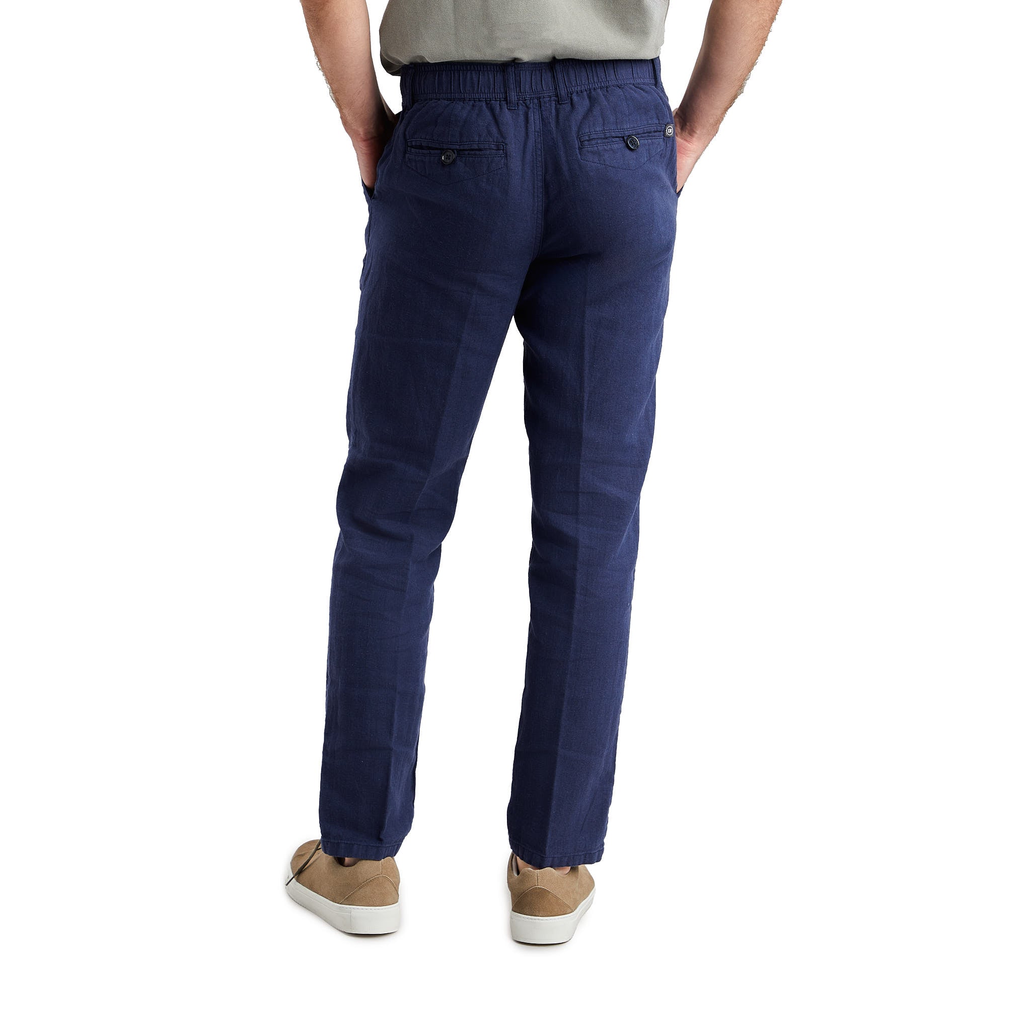Navy Linen Pants