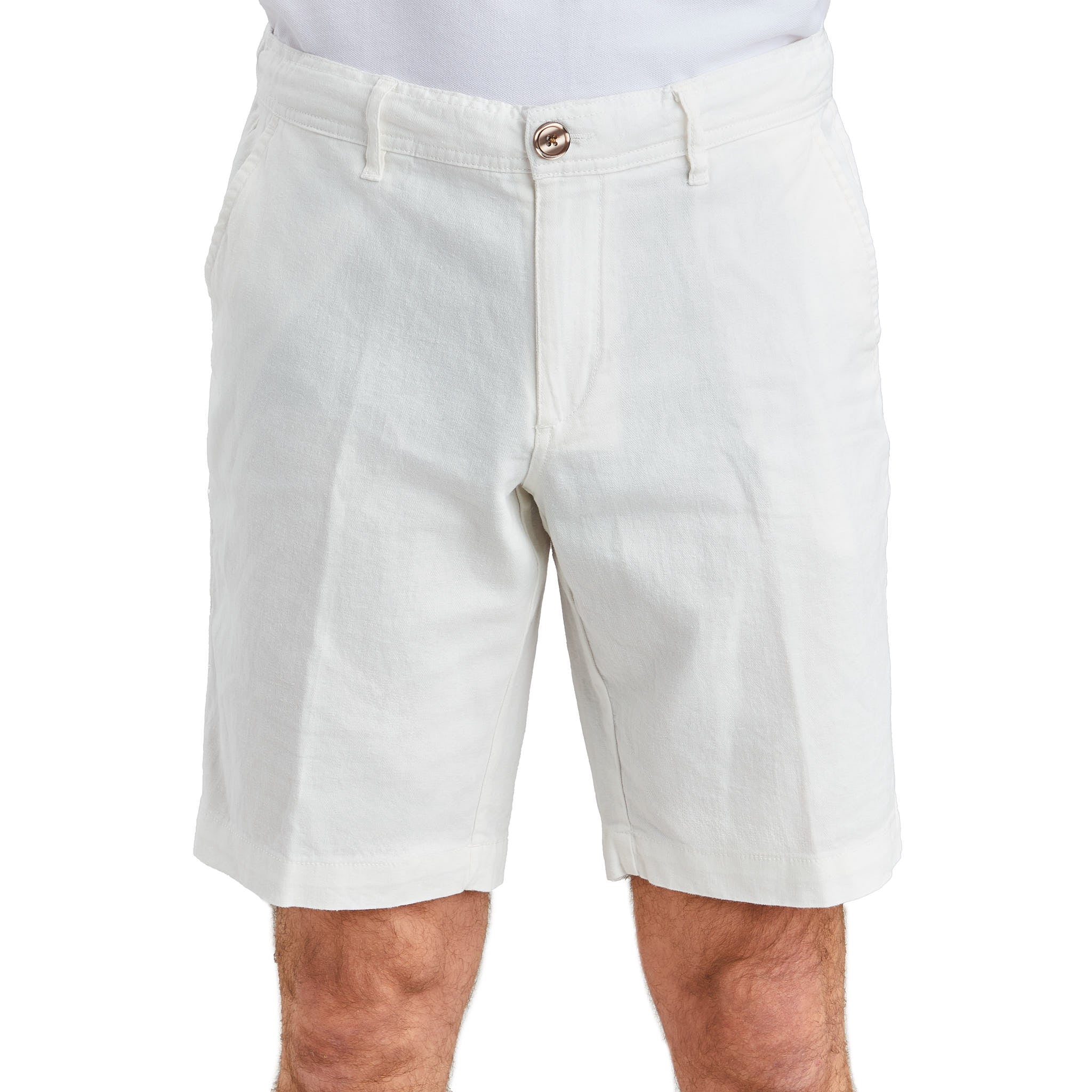 Off-white Linen Shorts