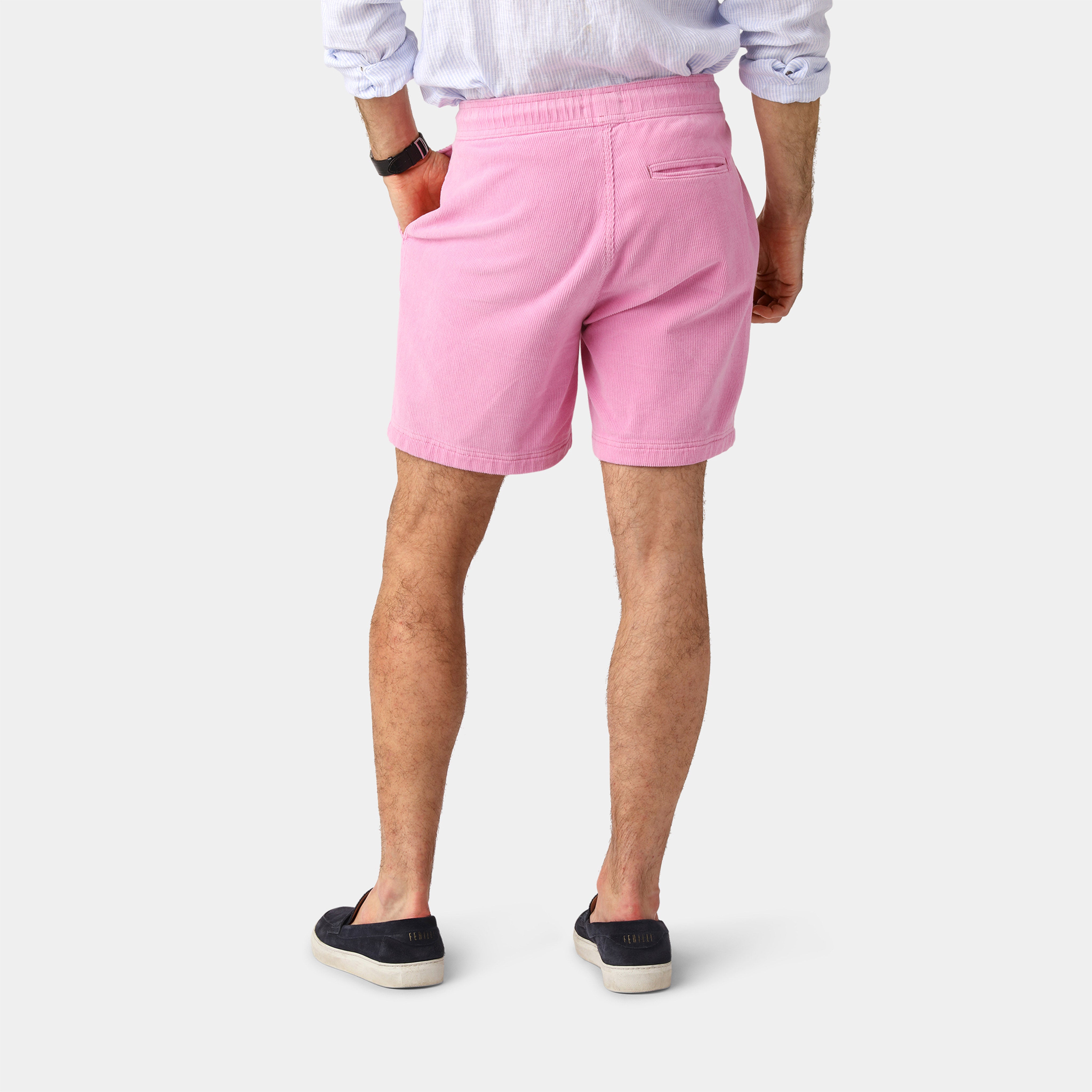 Pink Corduroy Shorts