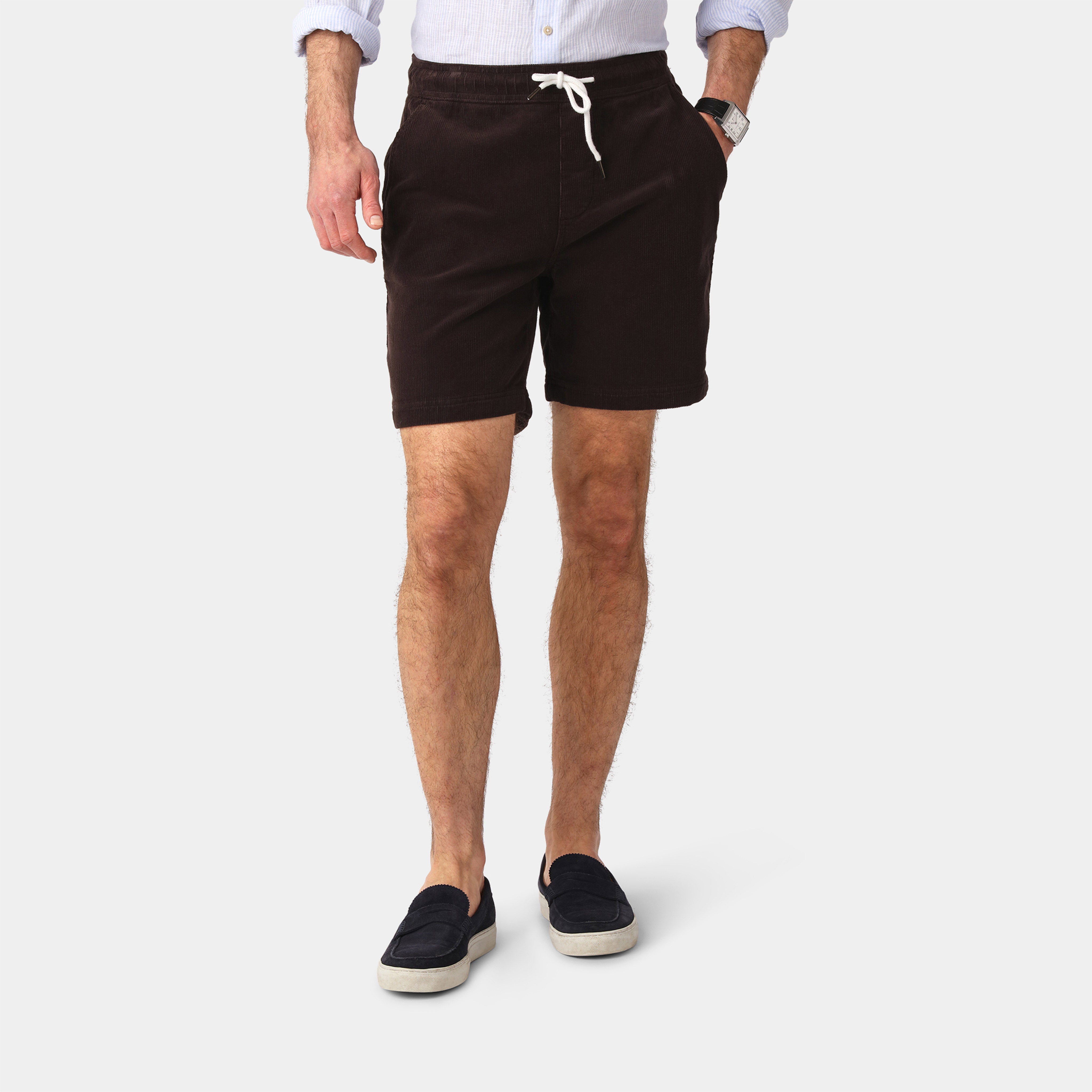 Brown Corduroy Shorts