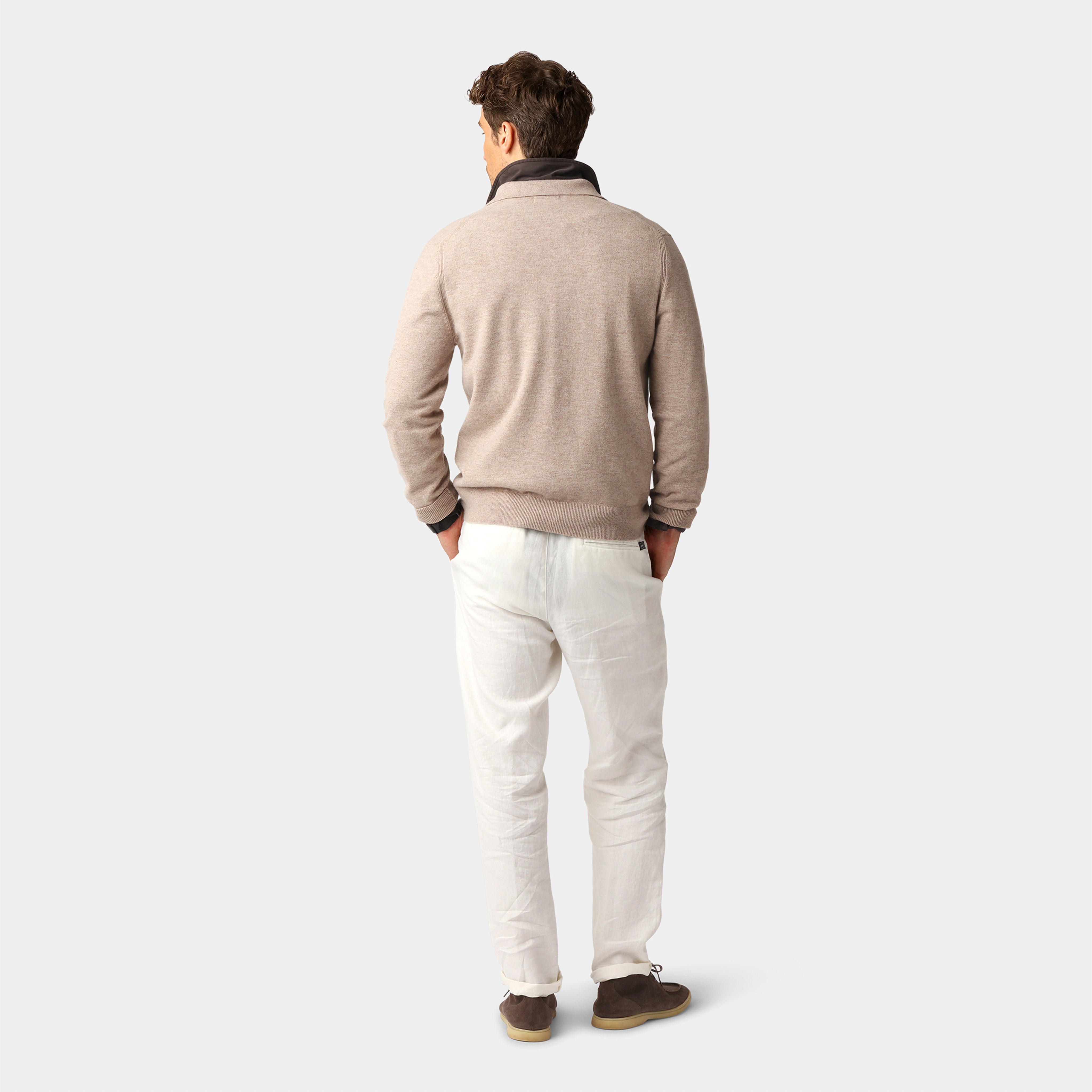 Sand Cashmere Cardigan