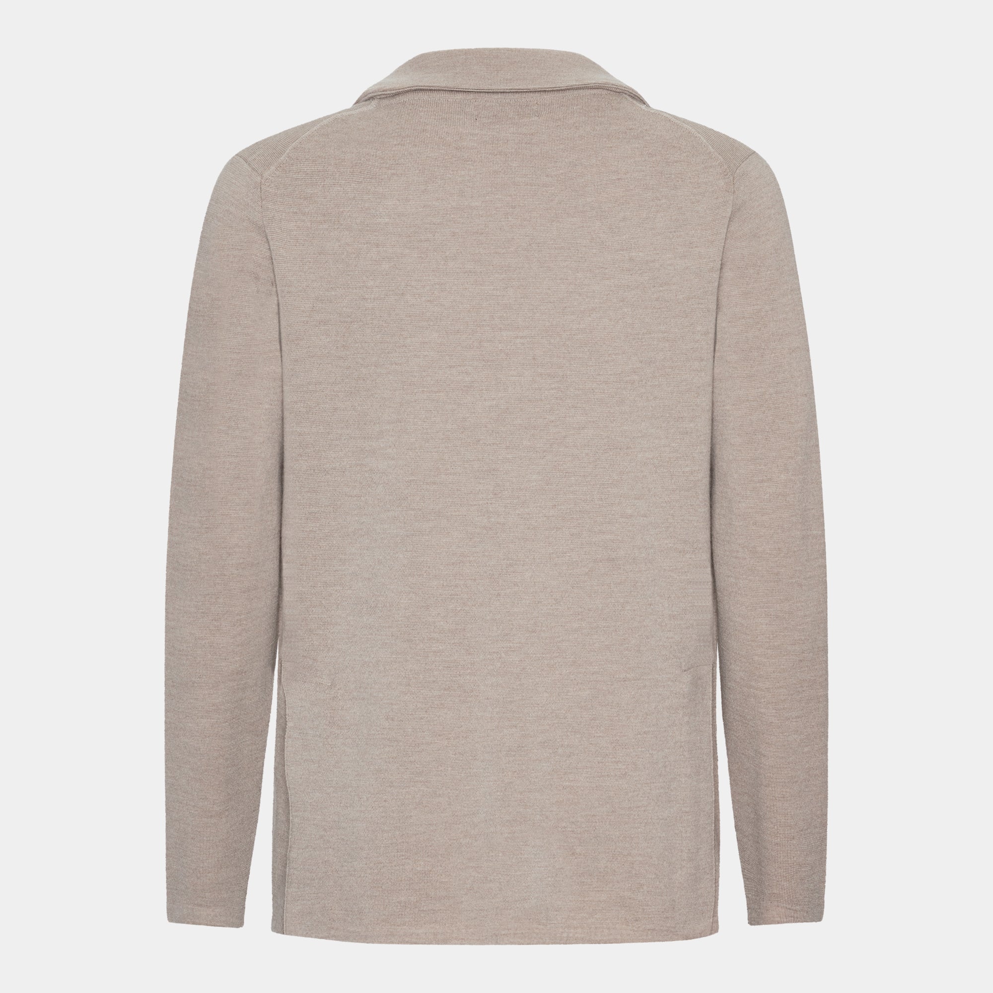 Sand Knitted Milano Merino Blazer