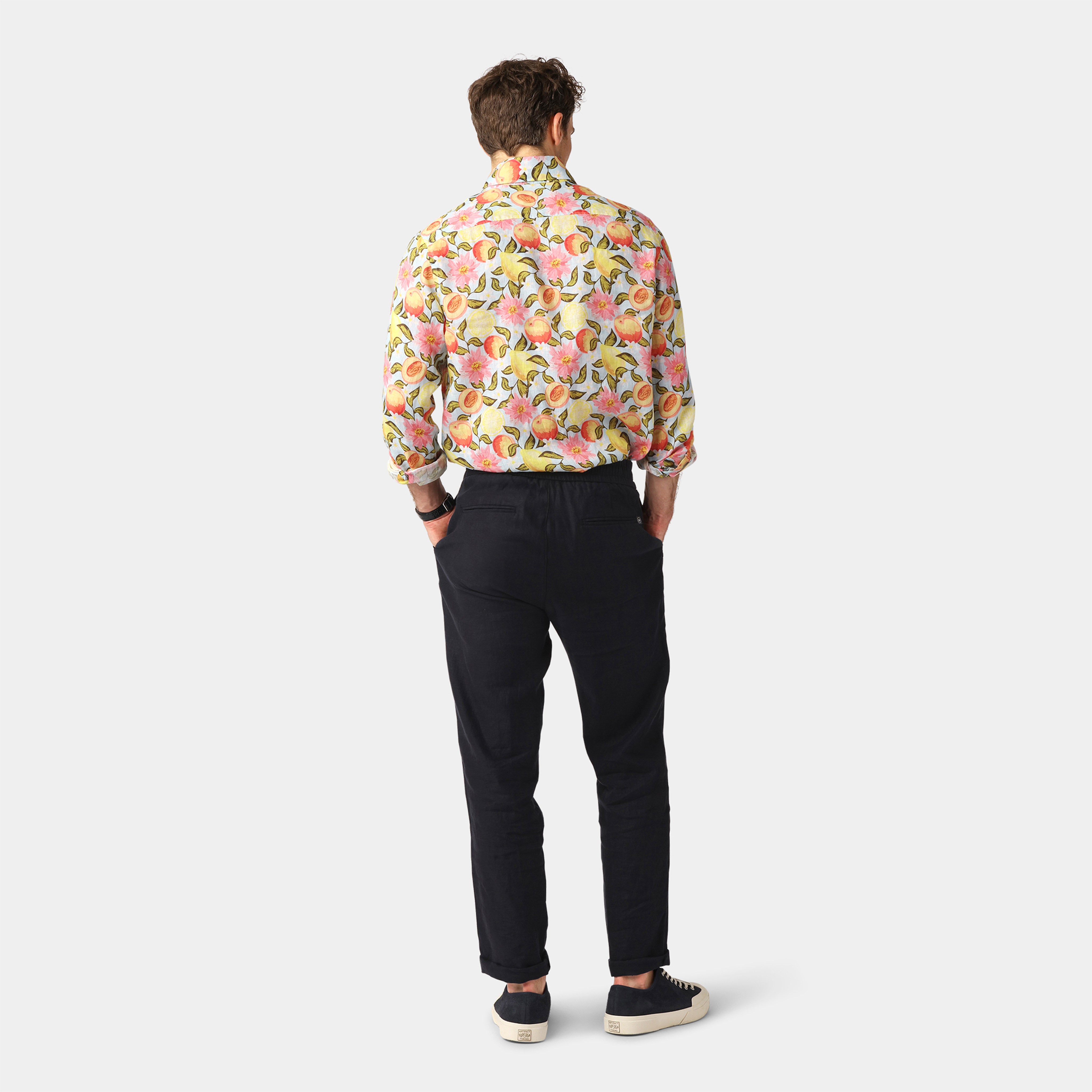 All Over Print Linen Shirt – 100% Linen
