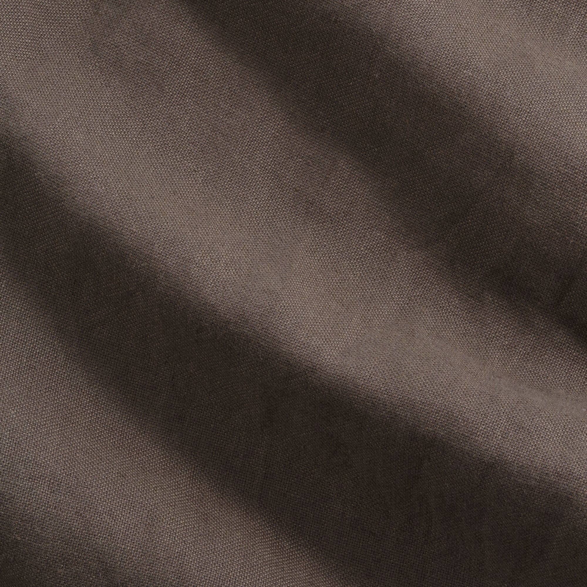 Brown Linen Blend Shorts