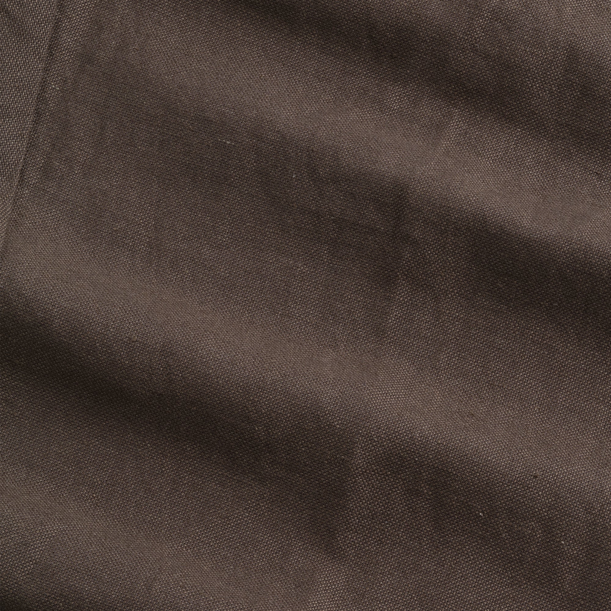 Brown Linen Blend Pants