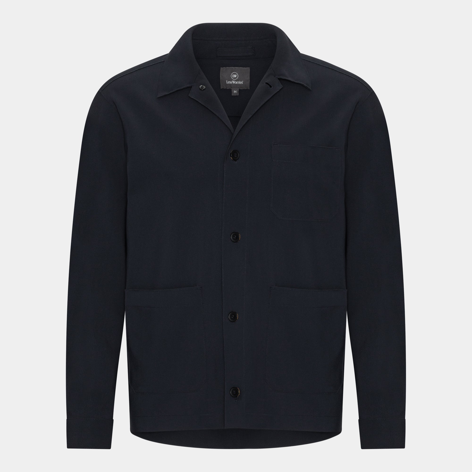 Navy Tech Overshirt – Stretch Fabric