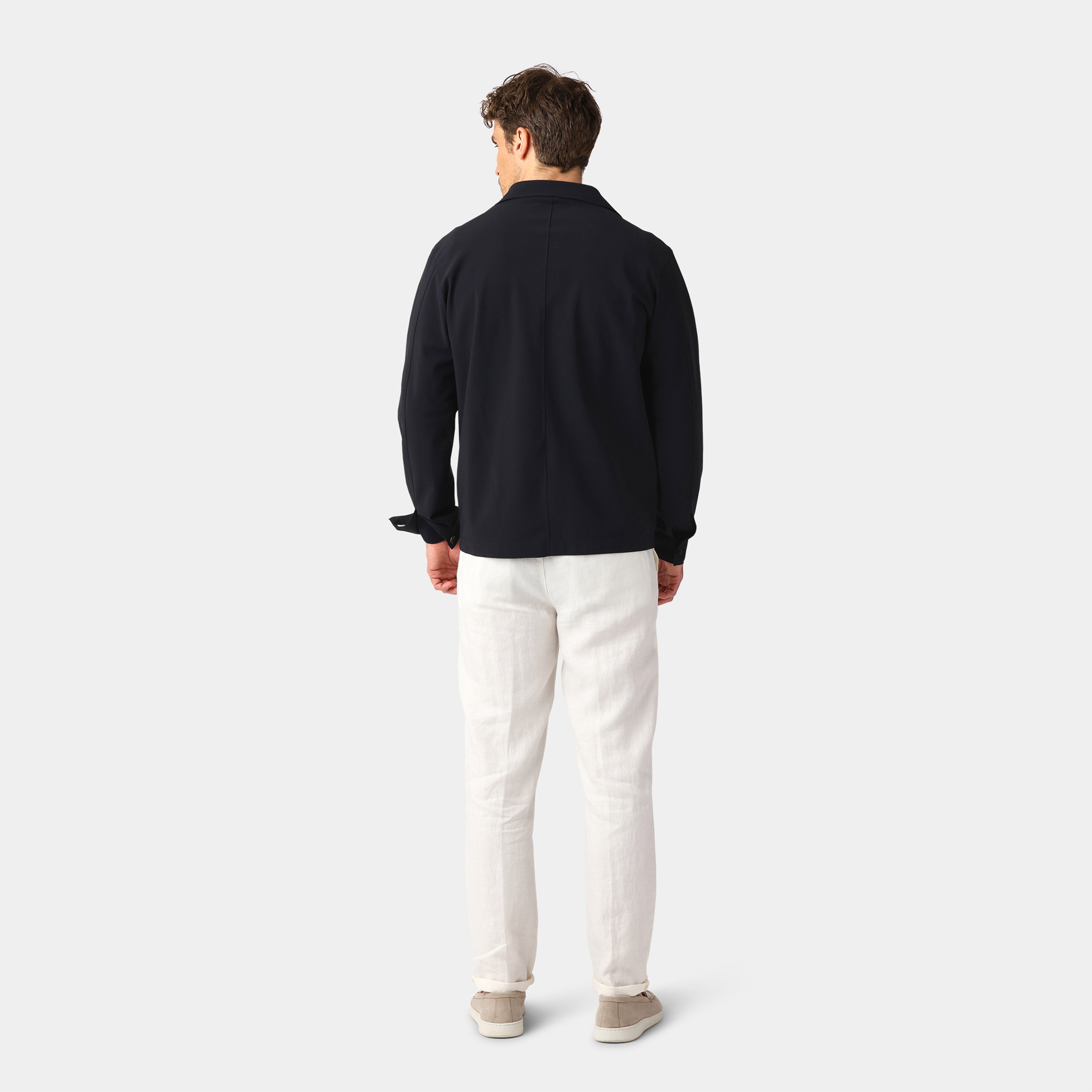 Navy Tech Overshirt – Stretch Fabric