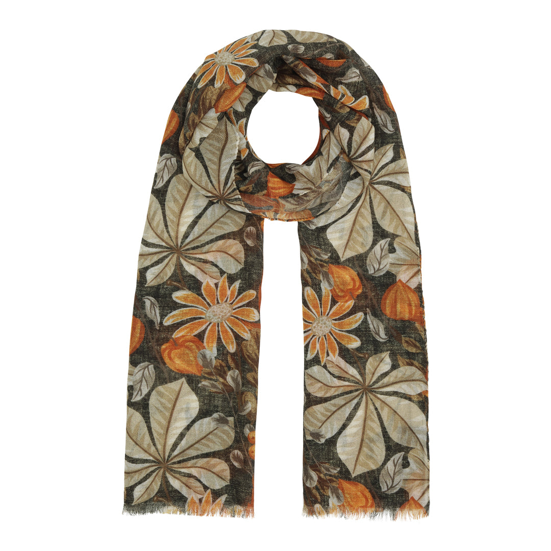 Moule Flower Wool Scarf