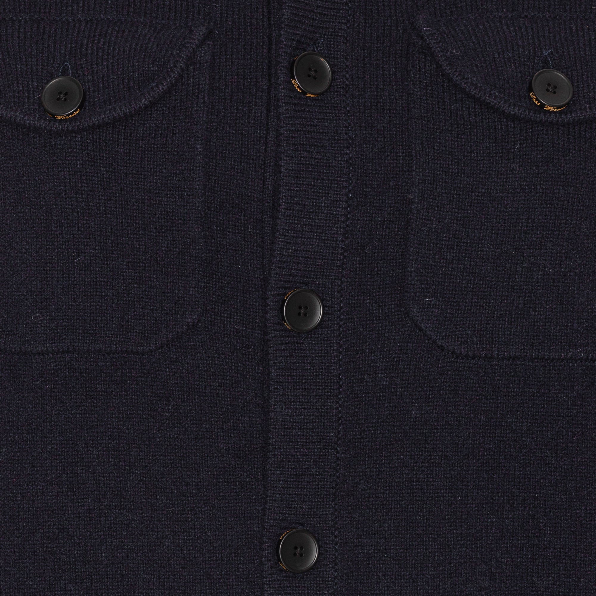 Marinblå Turtleneck Cardigan