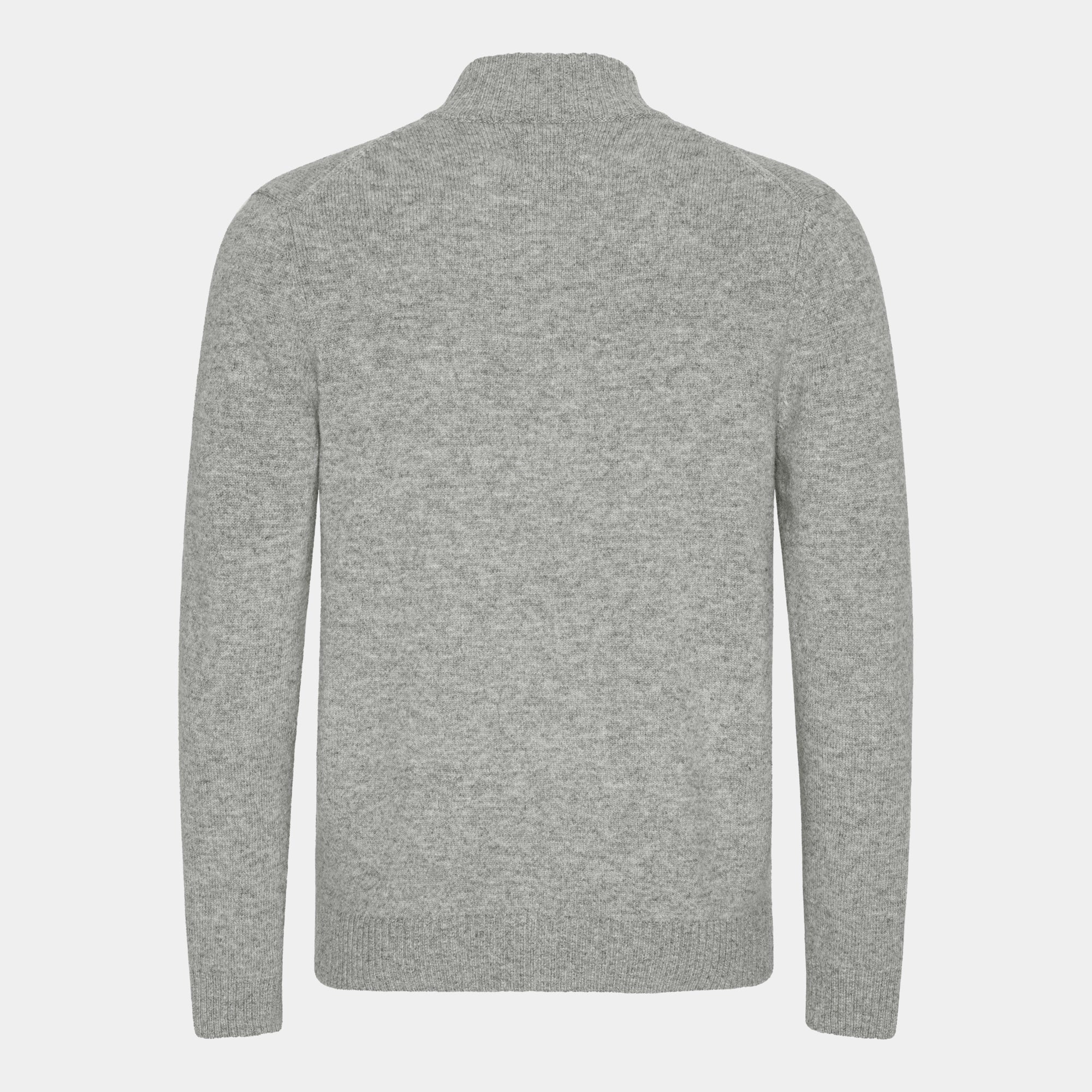 Ljusgrå Turtleneck Cardigan