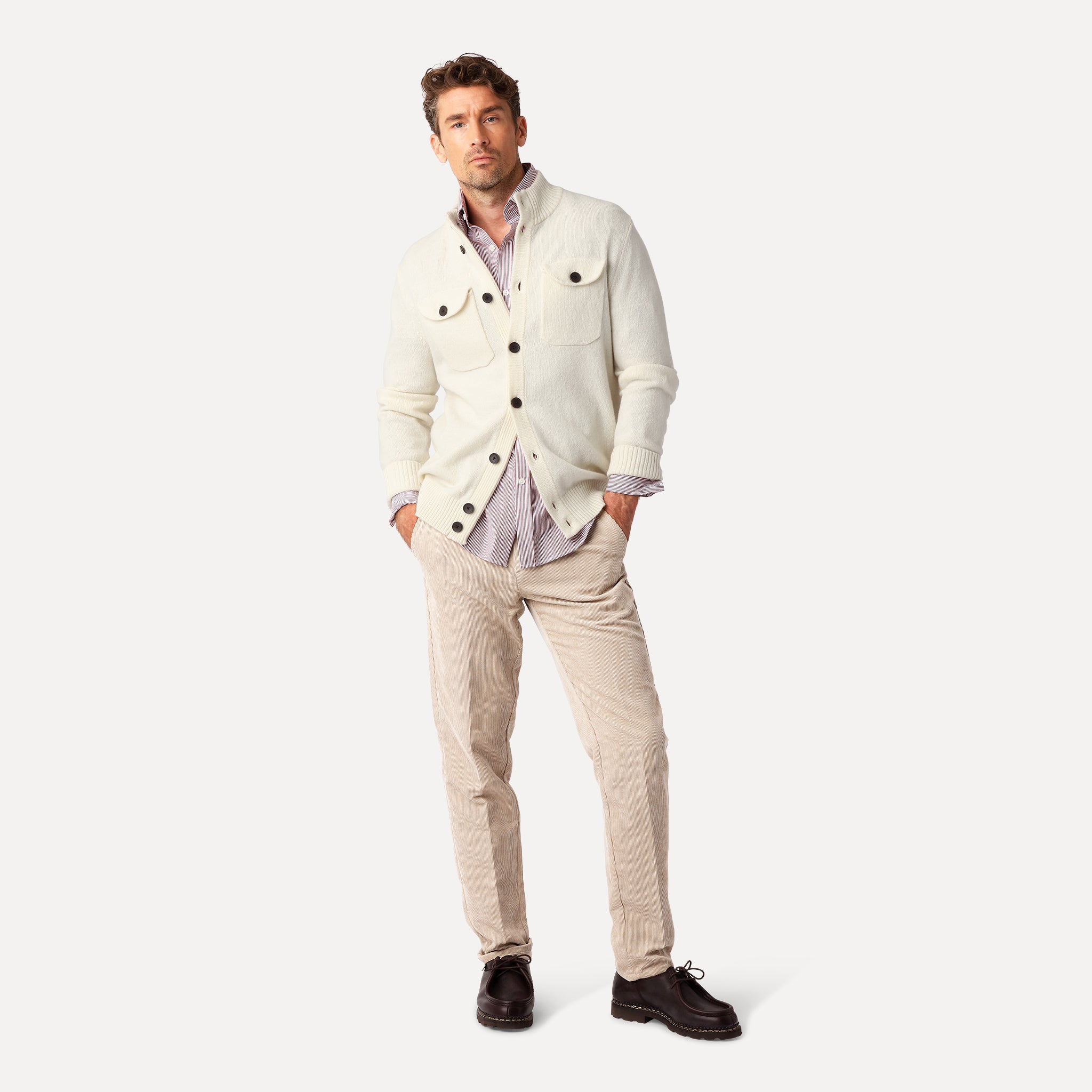 Pocket Cardigan Off-white