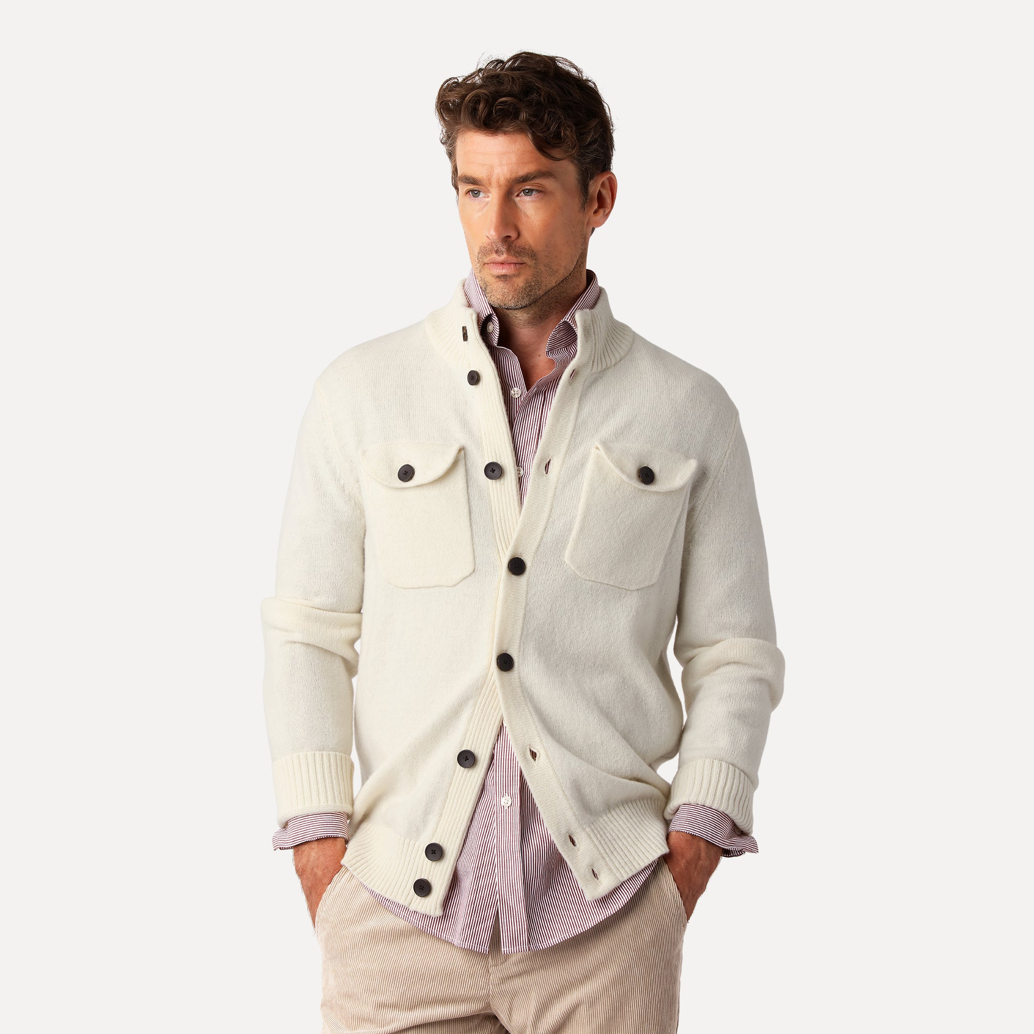 Pocket Cardigan Off-white