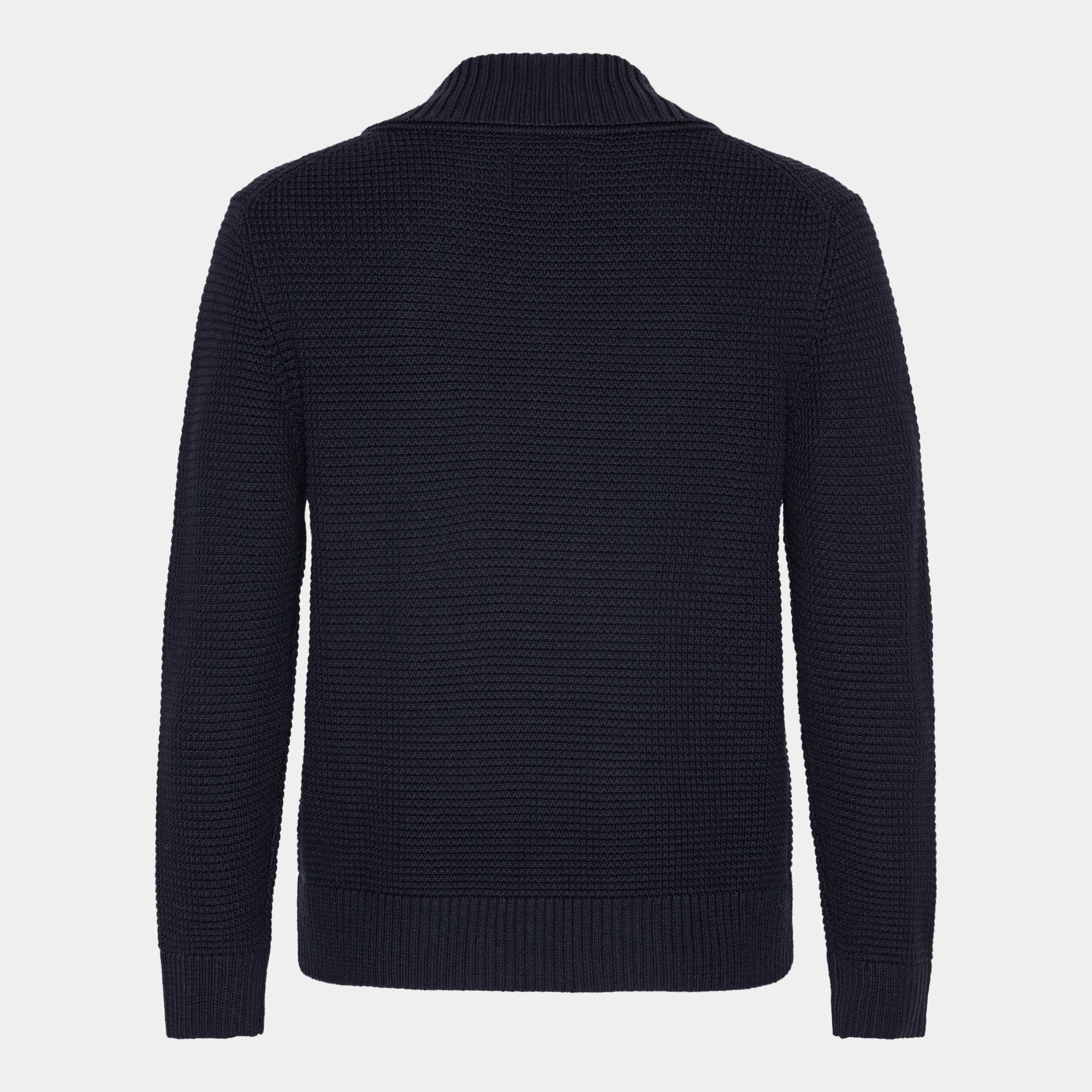 Marinblå Dubbelknäppt Merinocardigan