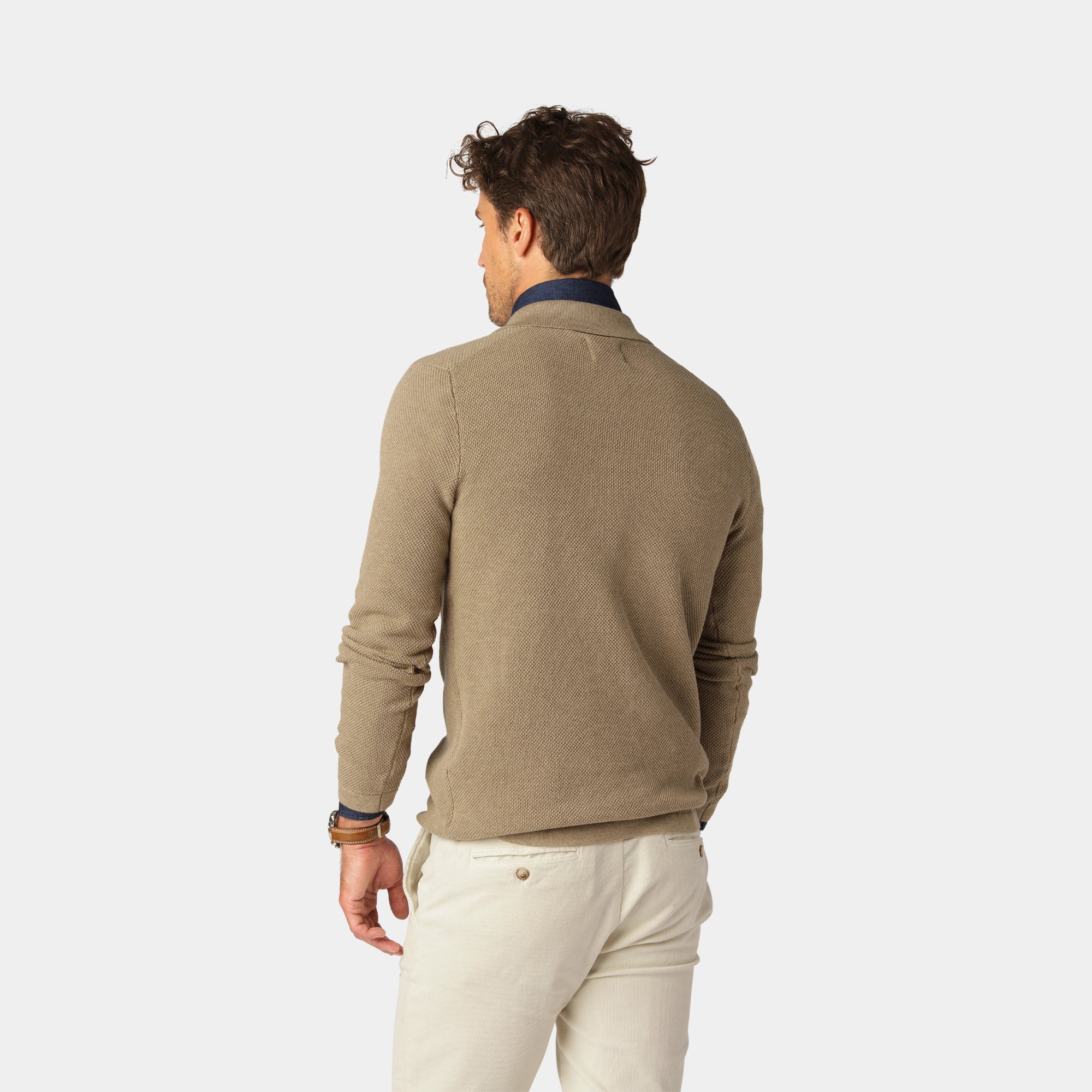 Sand Cotton Bowling Collar