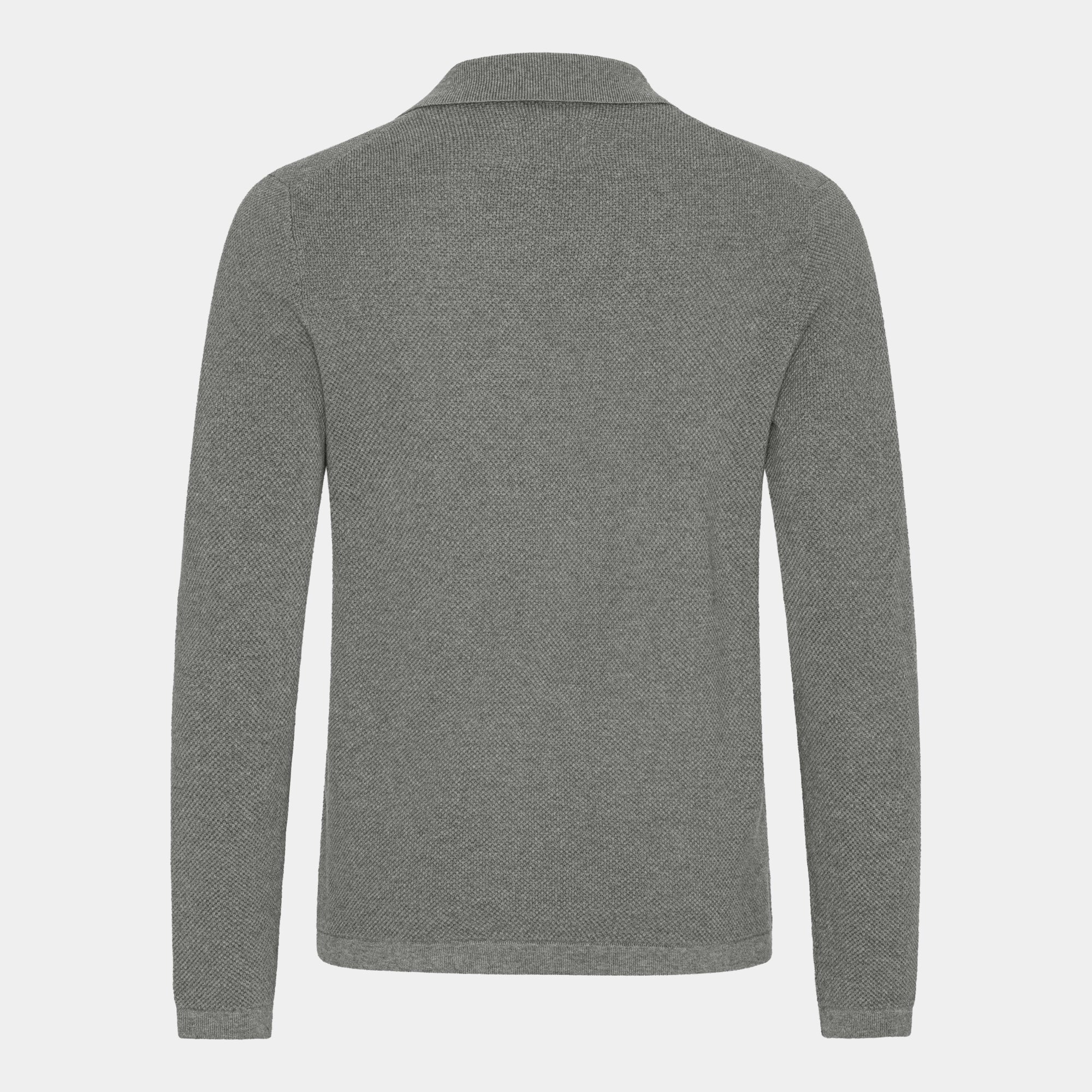 Grå Cotton Bowling Collar