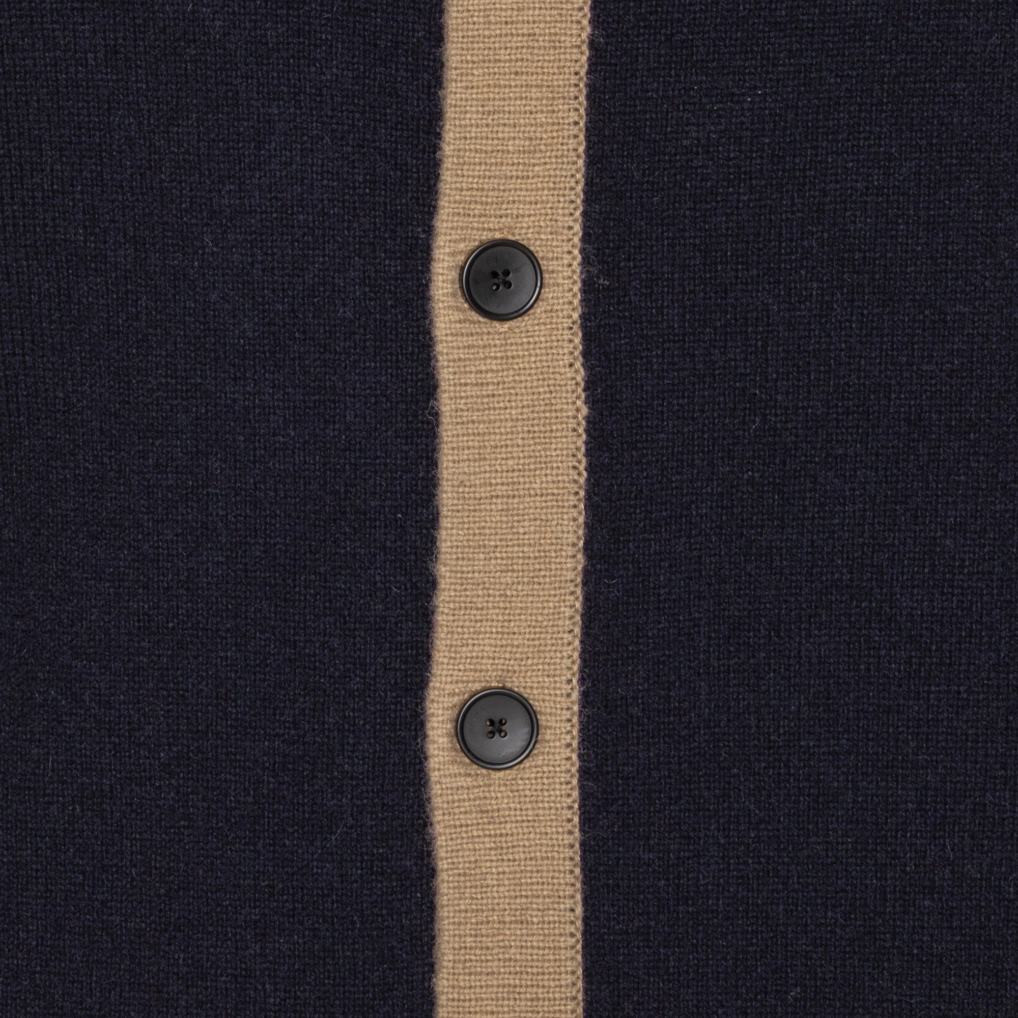 Marinblå Cardigan Two Color 