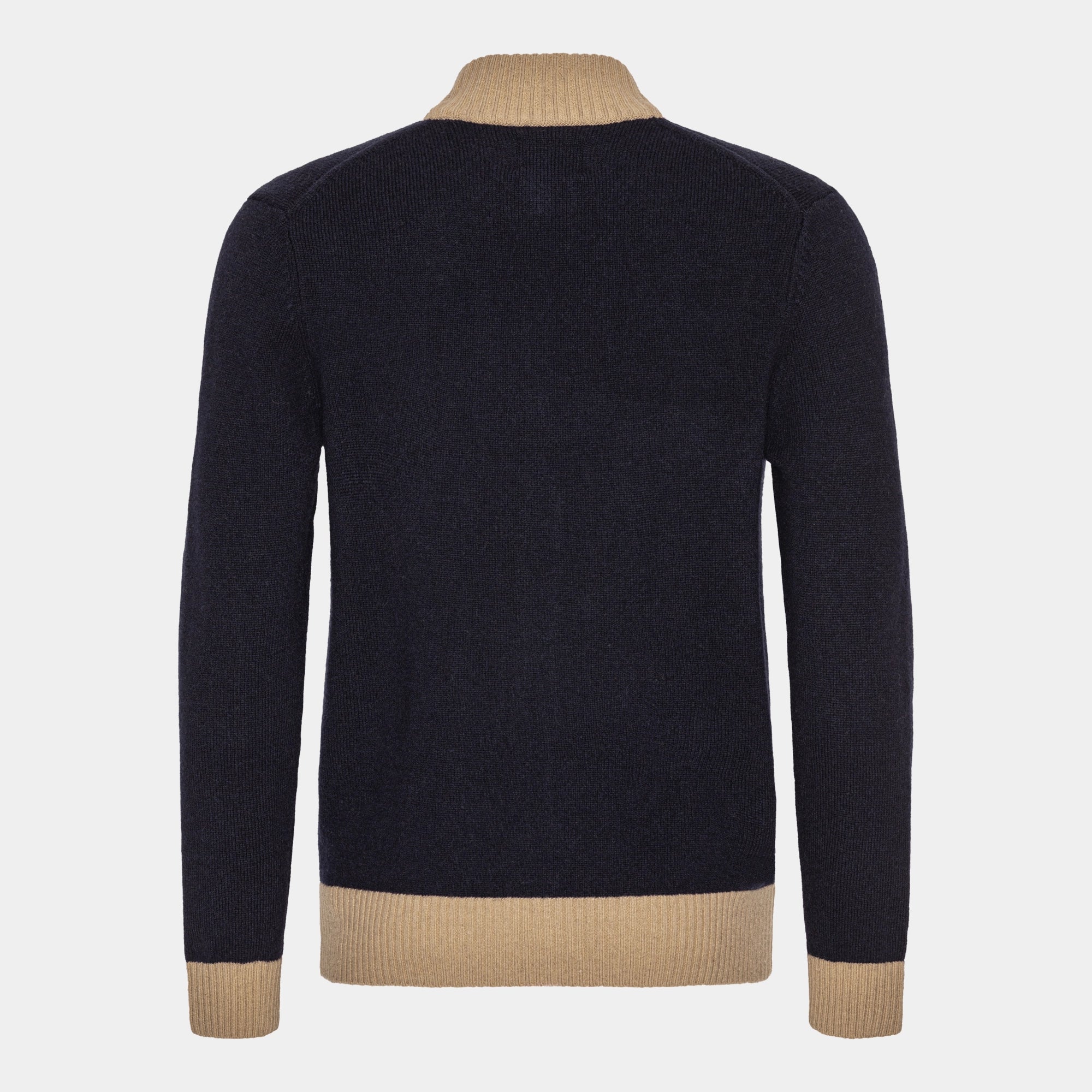 Marinblå Cardigan Two Color 