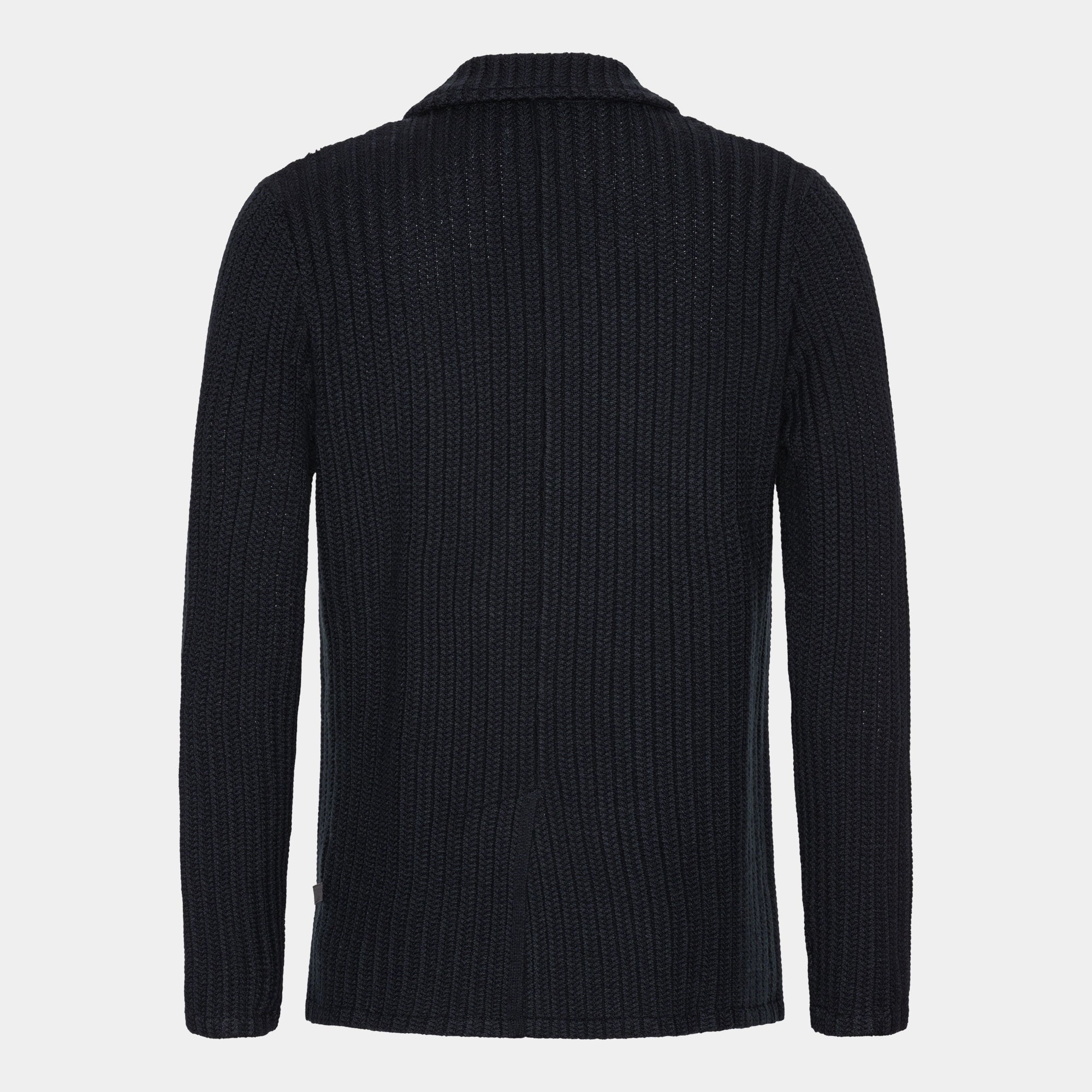 Marinblå Merino Cable Blazer