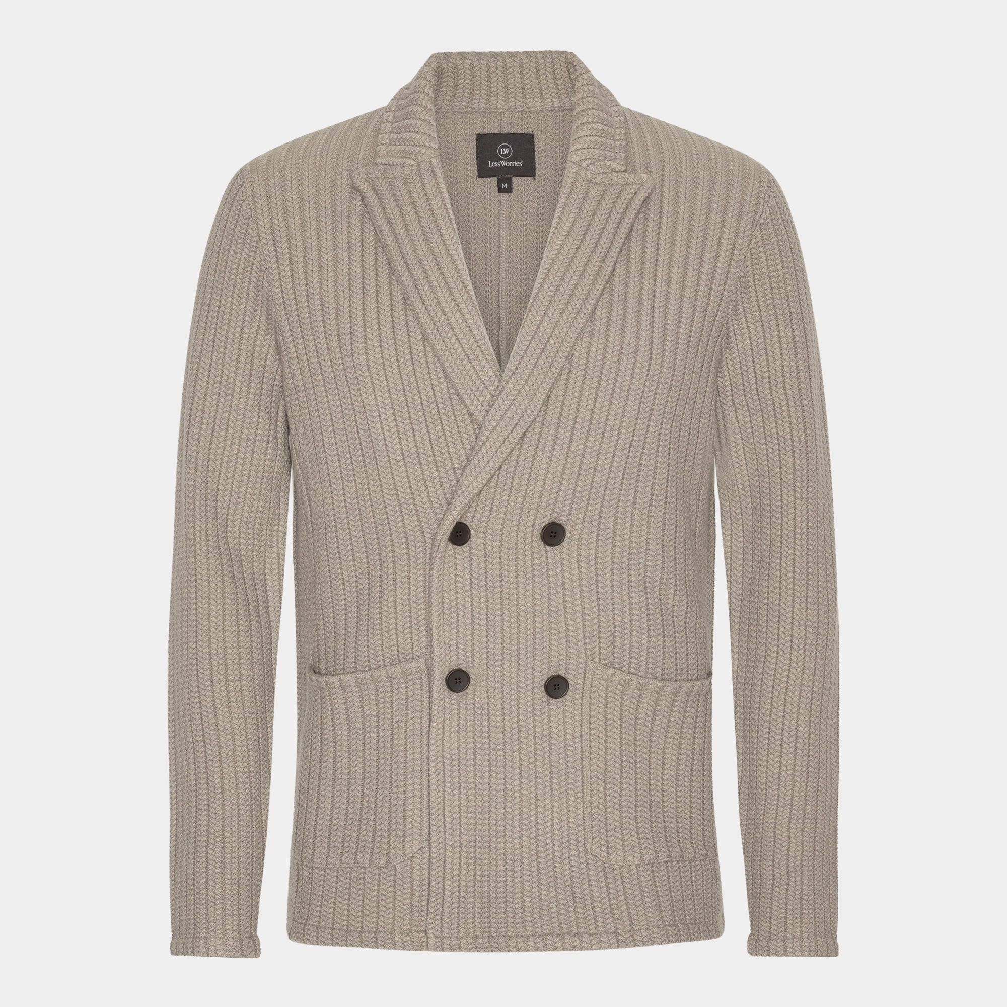 Taupe Merino Cable Blazer