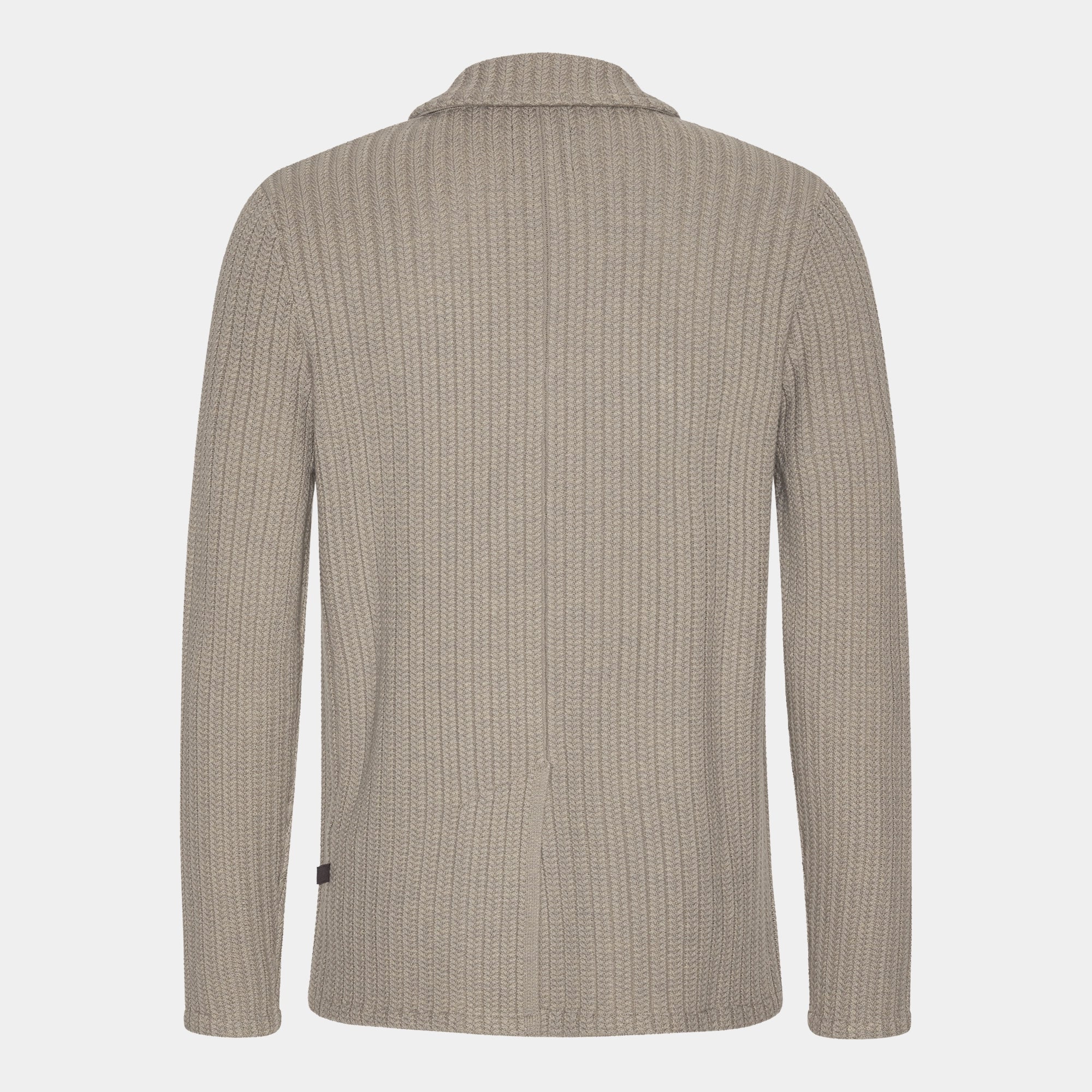 Taupe Merino Cable Blazer