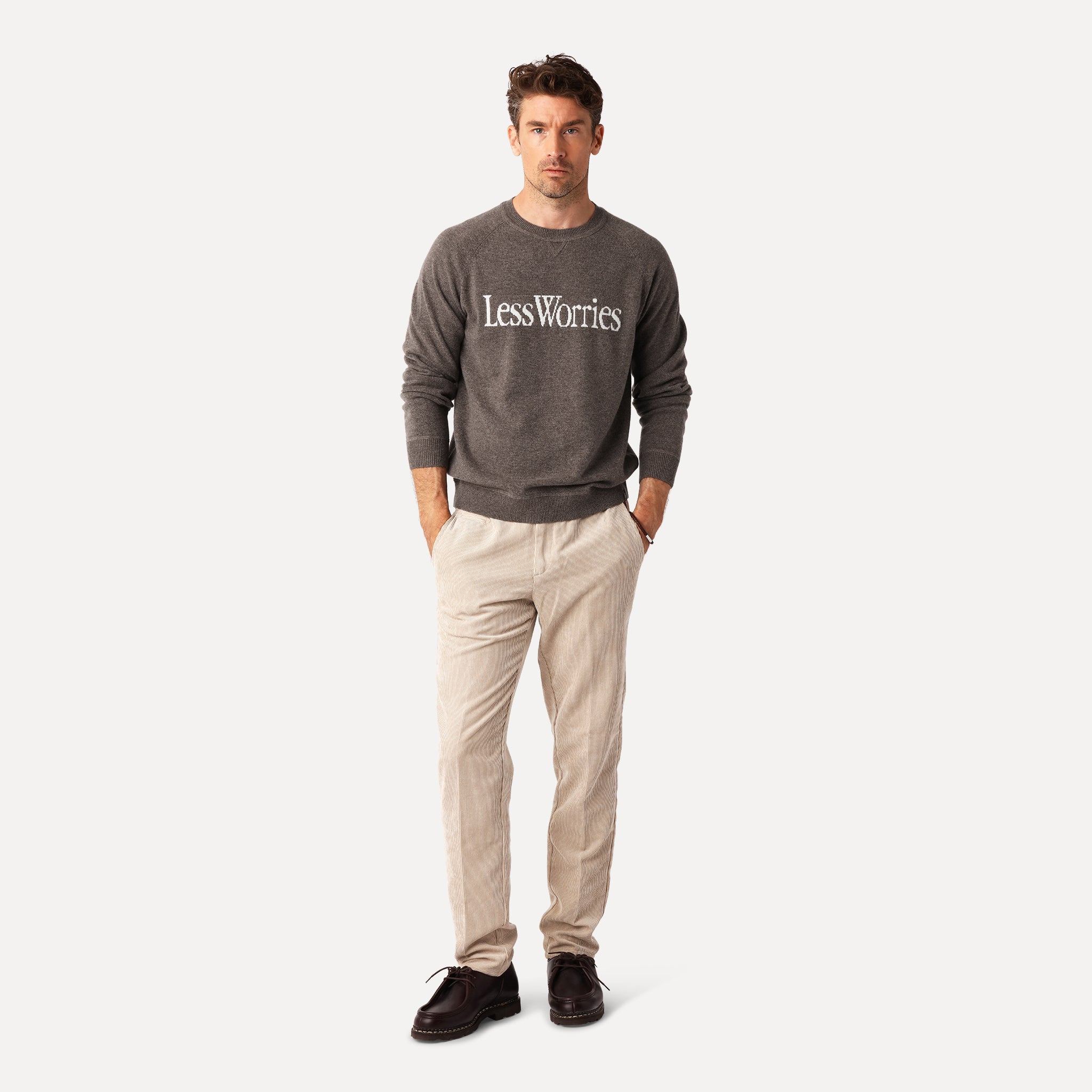 Cashmere Blend Logo Sweater