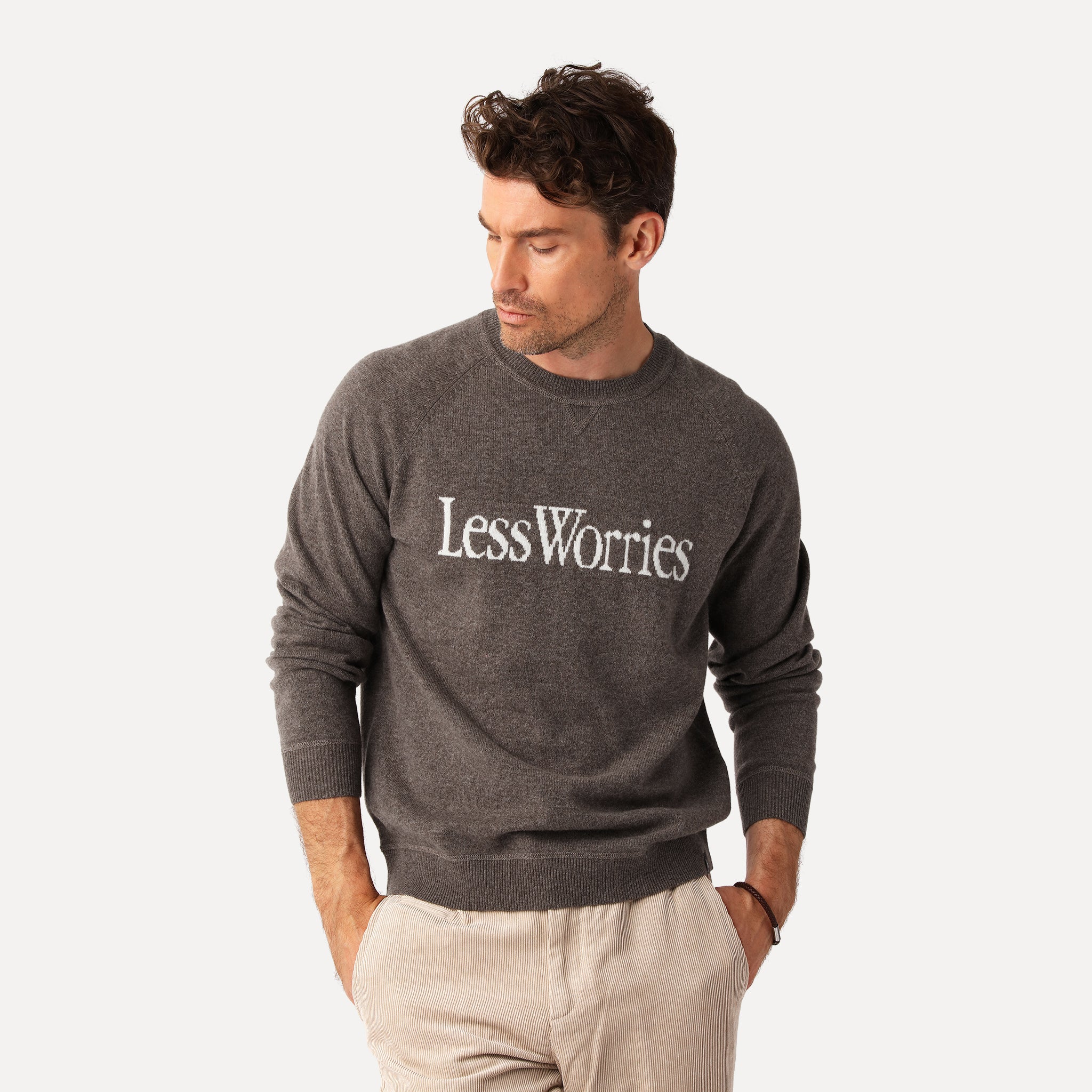 Cashmere Blend Logo Sweater