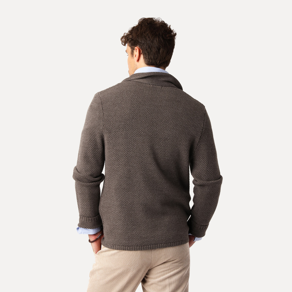 Link Knit Cardigan, Nougat