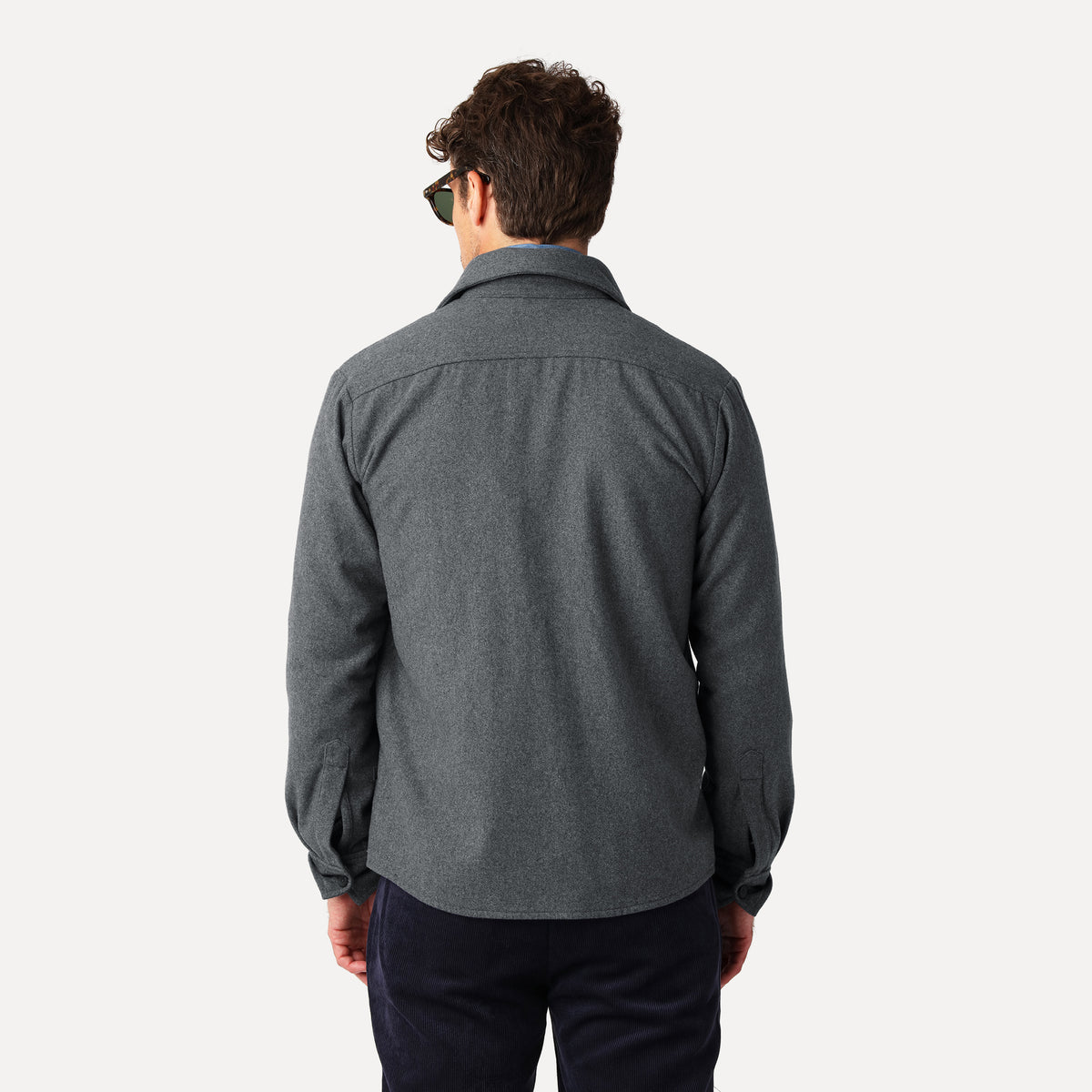 Vävd Overshirt, Antracit
