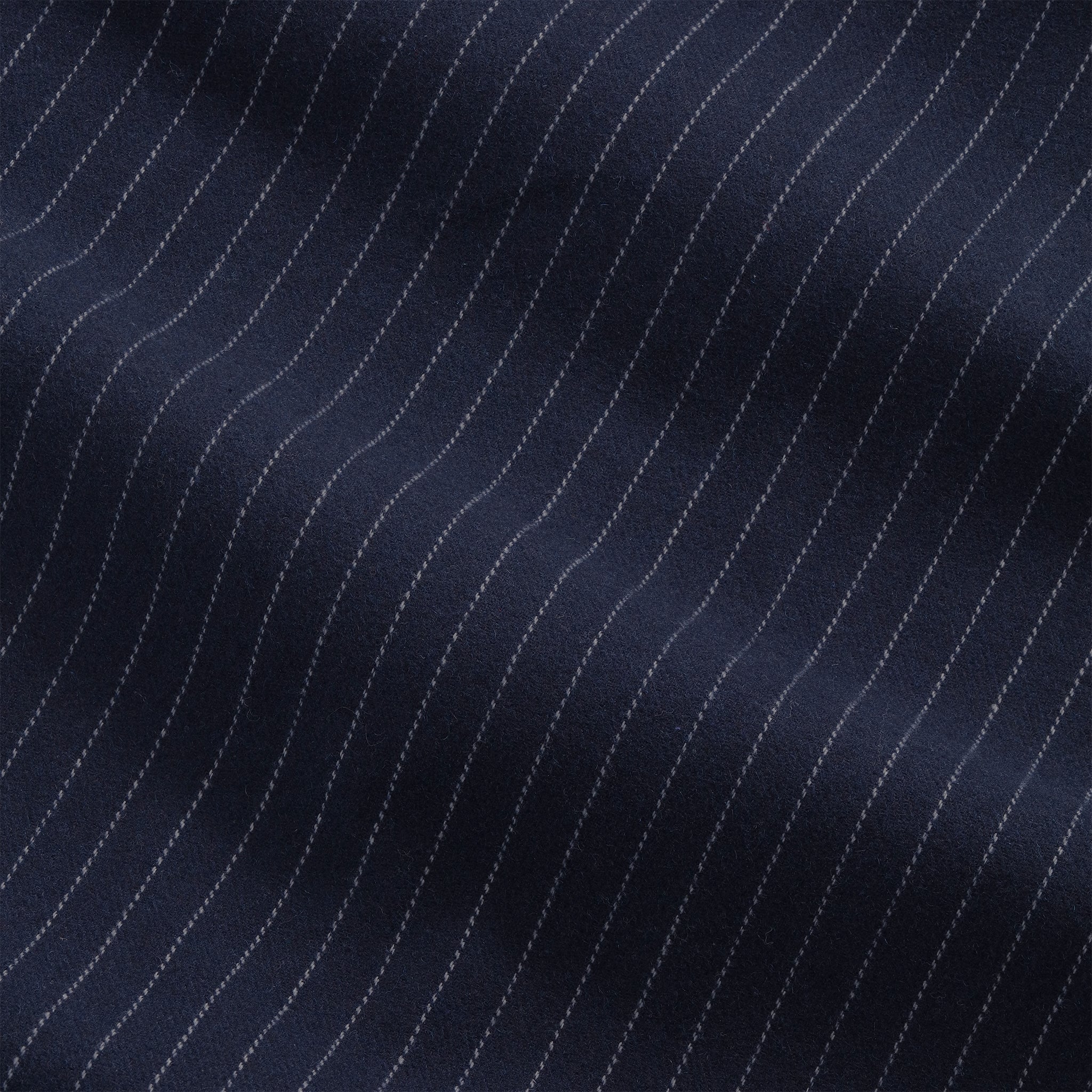 Vävd Overshirt, Marinblå Kritstreck