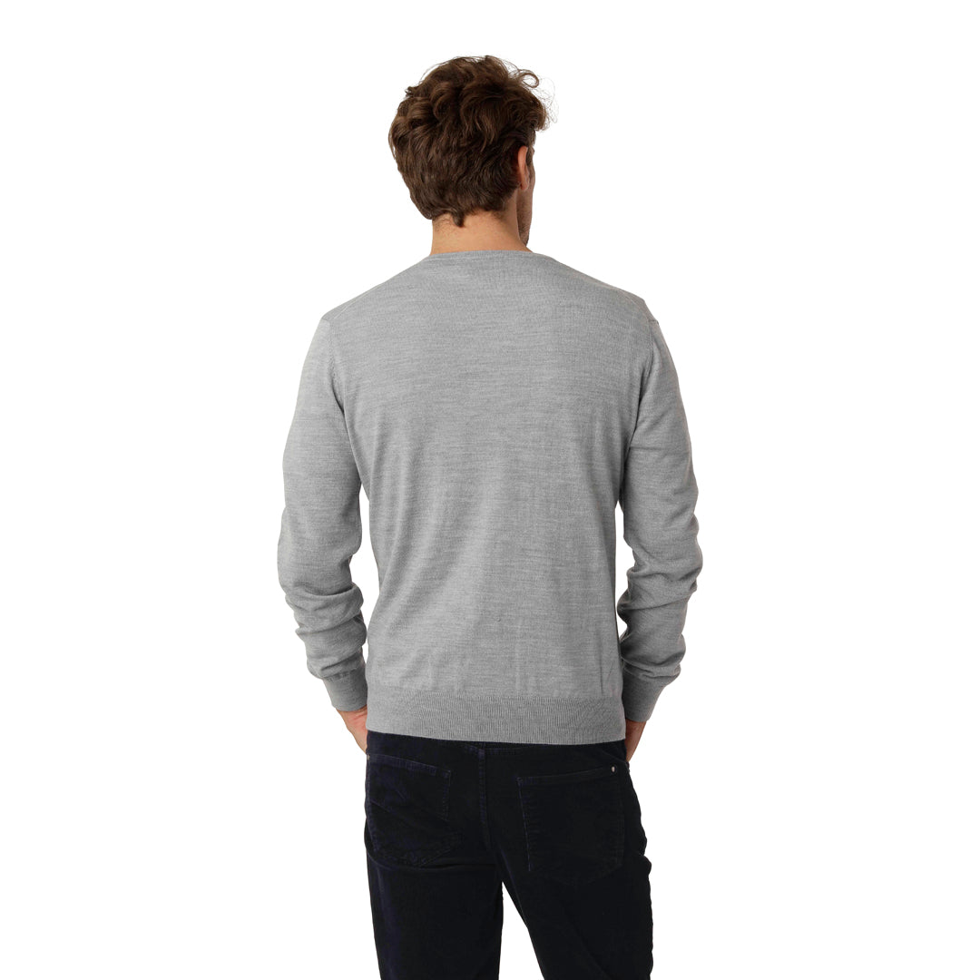 Grey Sweater V-neck Merino