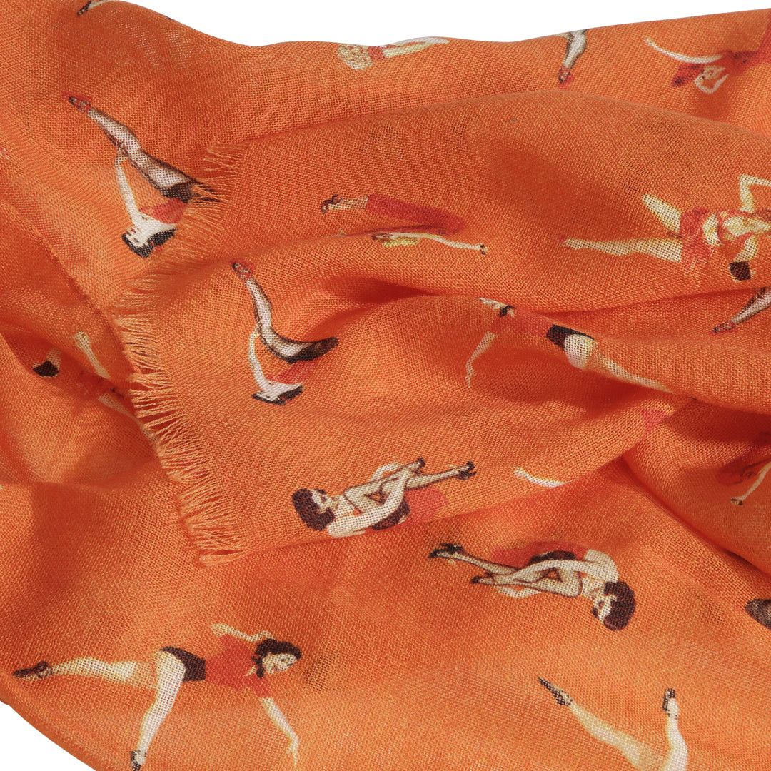 Orange Wool Scarf