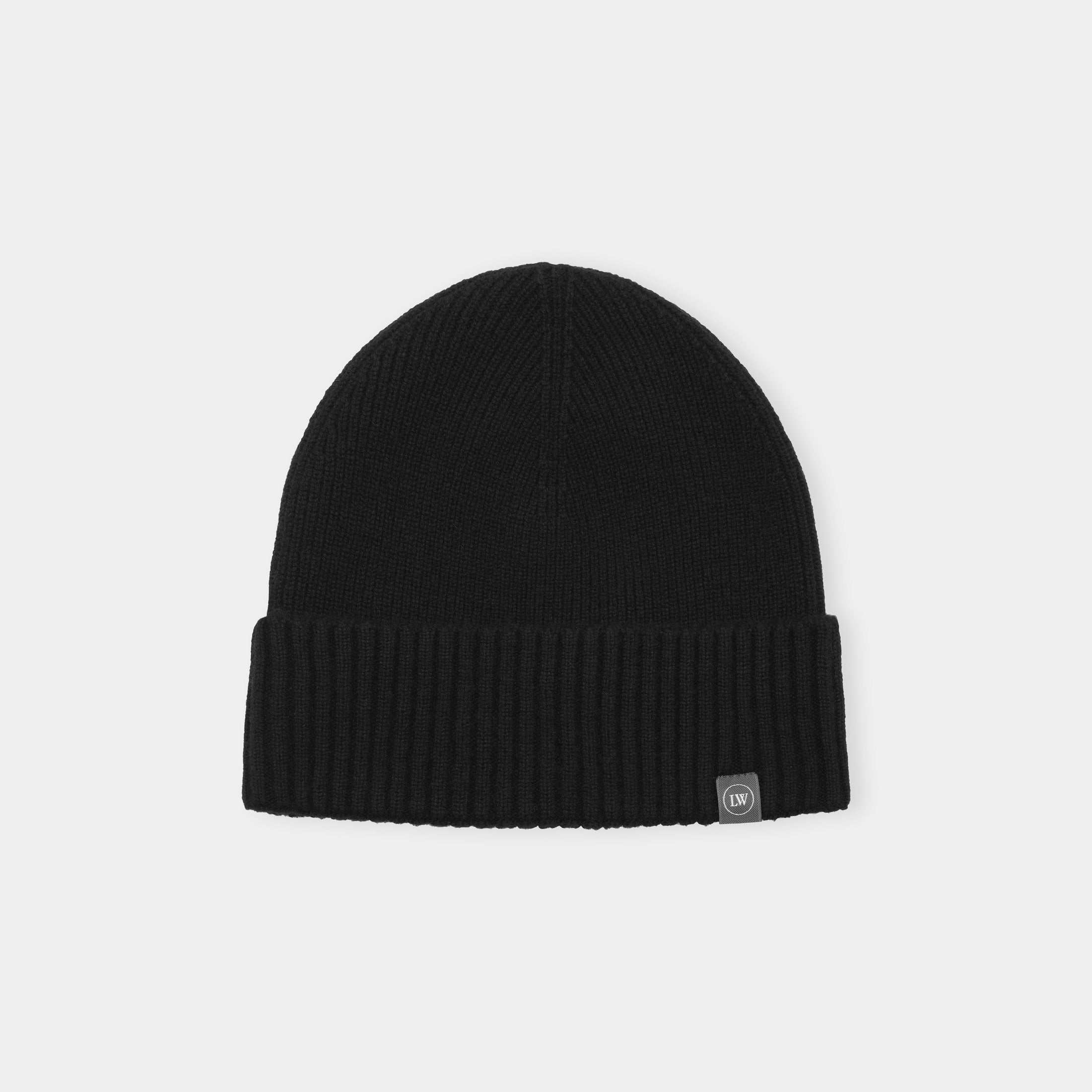 Herrmössa Wool Cashmere Beanie - Svart
